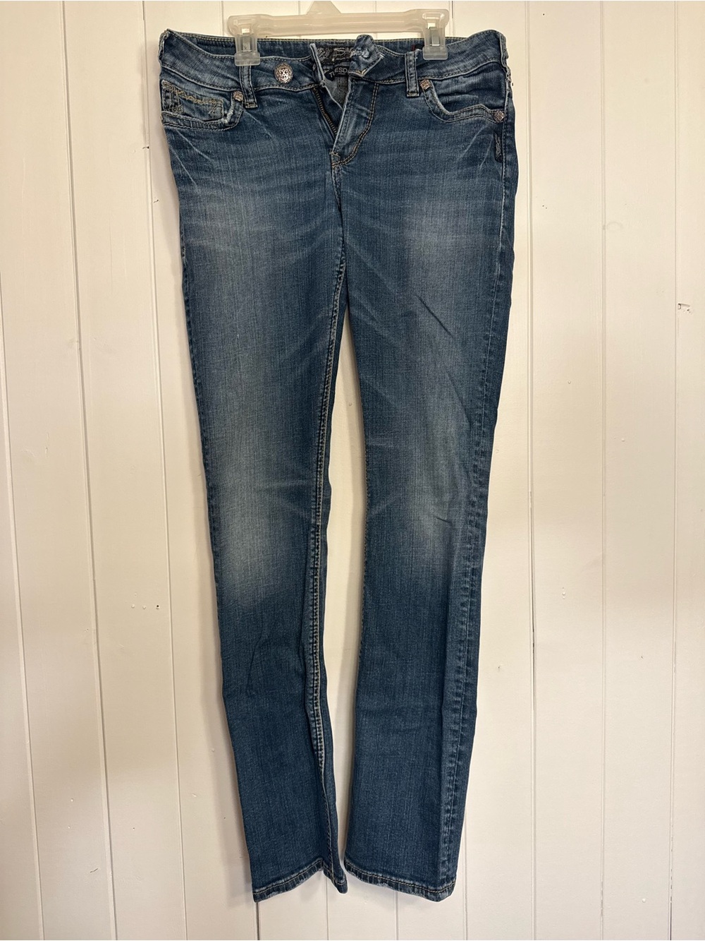 Silver Tuesday Low Straight Women's Blue Denim Jeans